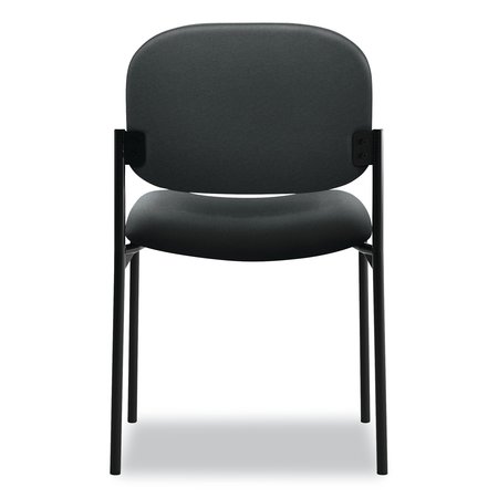 Hon Basyx Charcoal Stacking Guest Chair, 21" L 32-3/4" H, Armless, Fabric Seat, Scatter Series VL606VA19